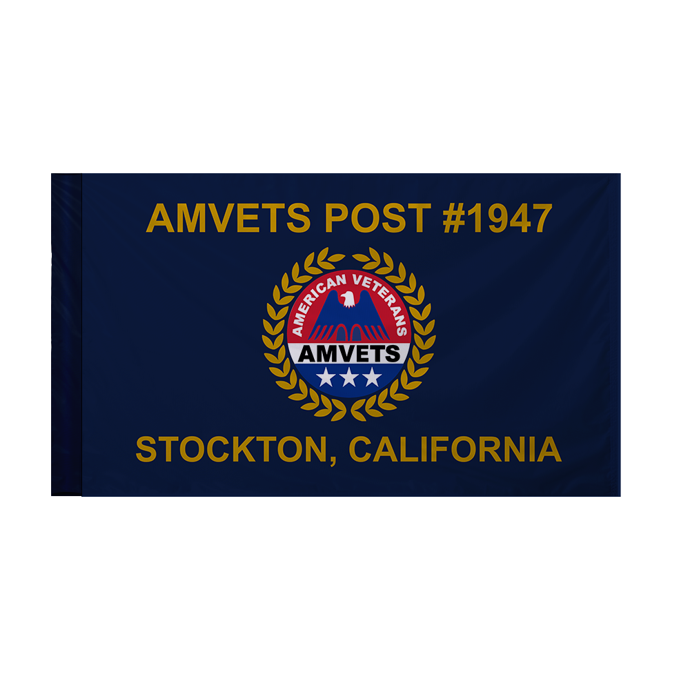 3' x 5' AMVETS Post Flag