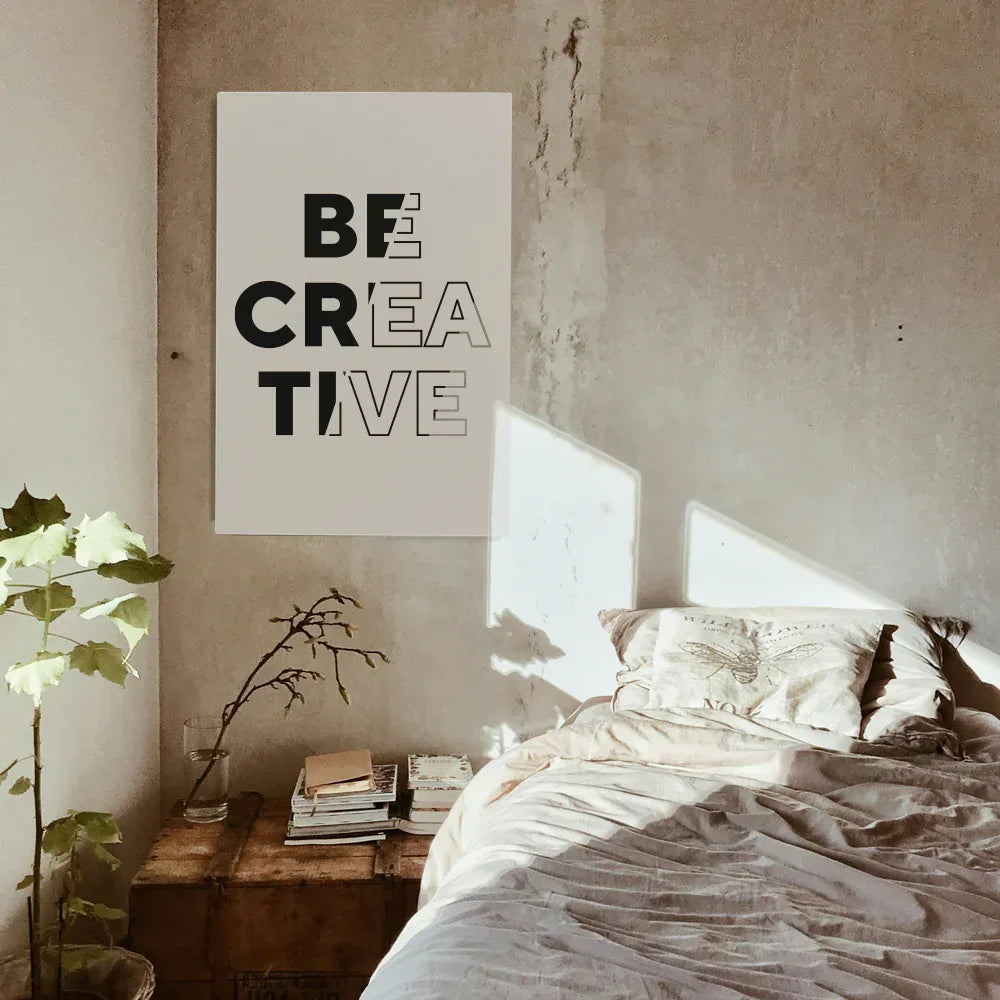 aluminum wall art scene mockup
