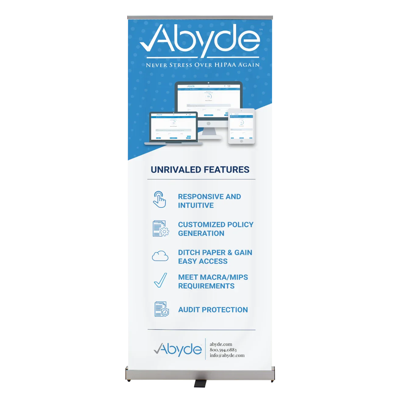 Basic retractable banner