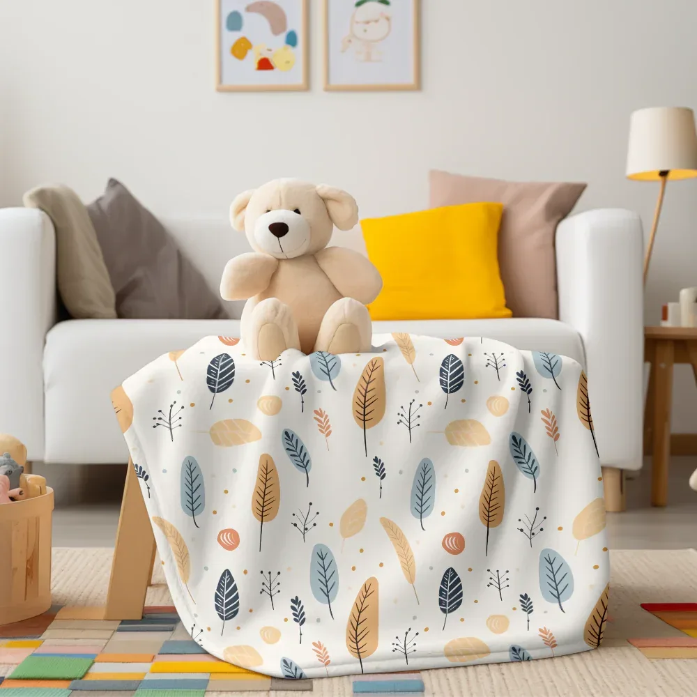 fleece blacket scene mockup