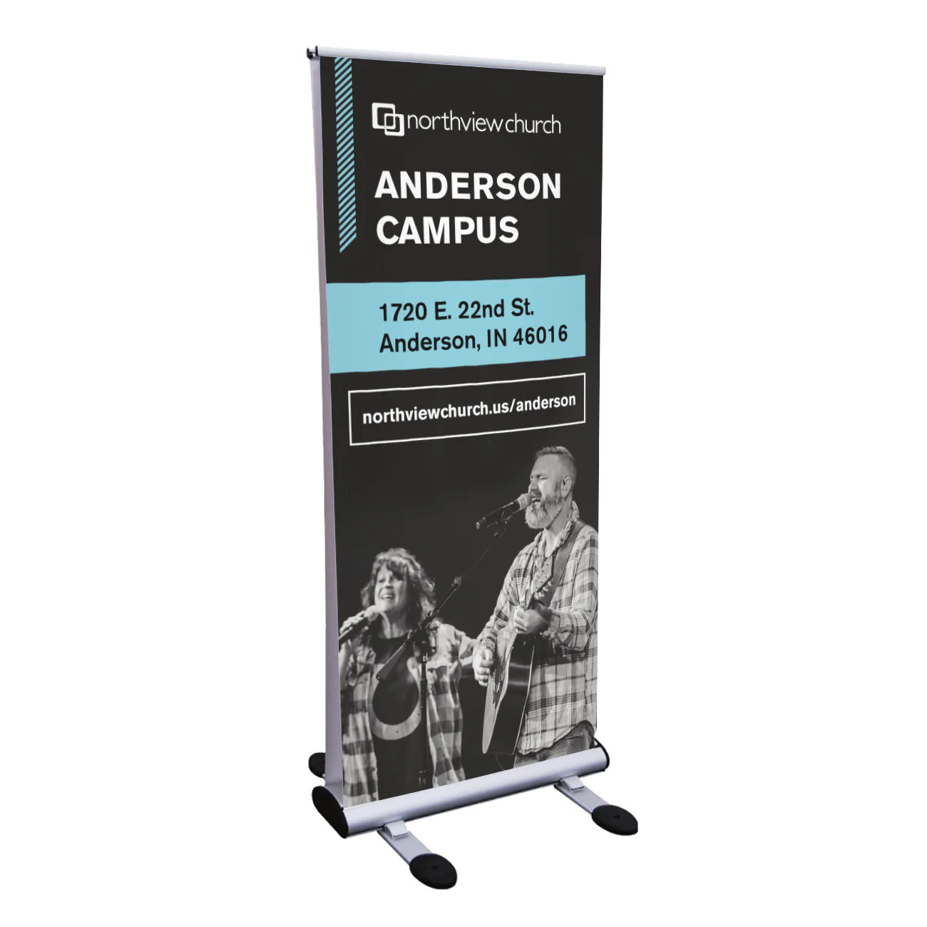 Outdoor banner stands