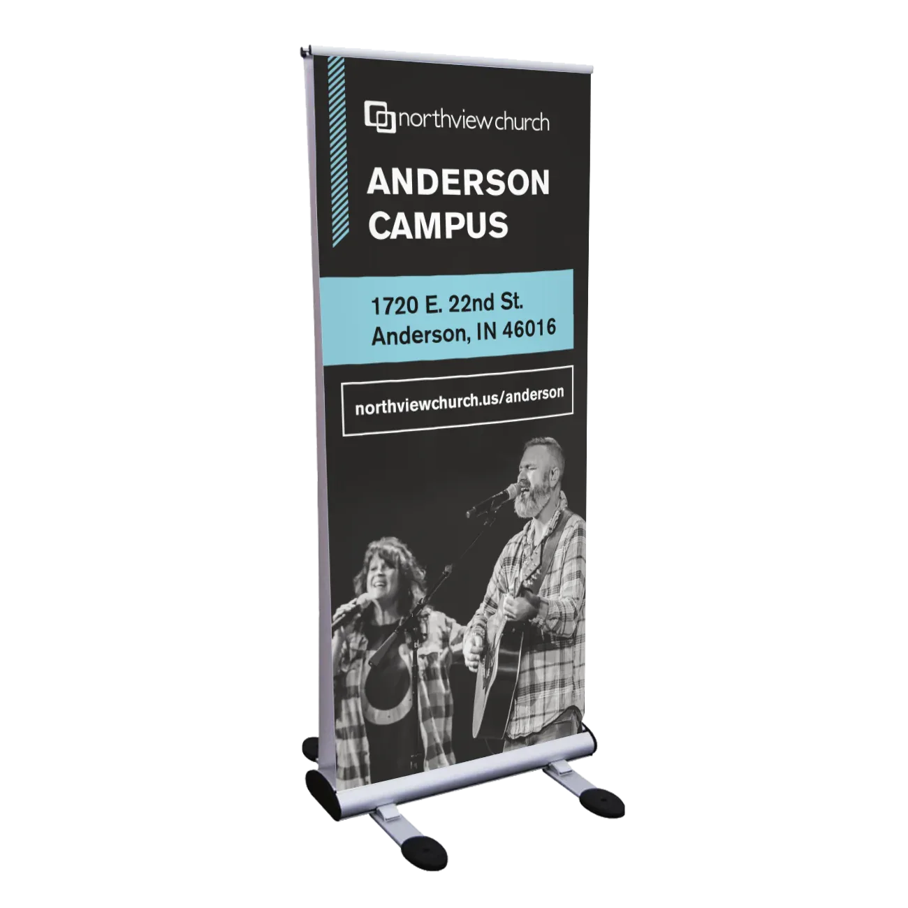 Outdoor banner stands
