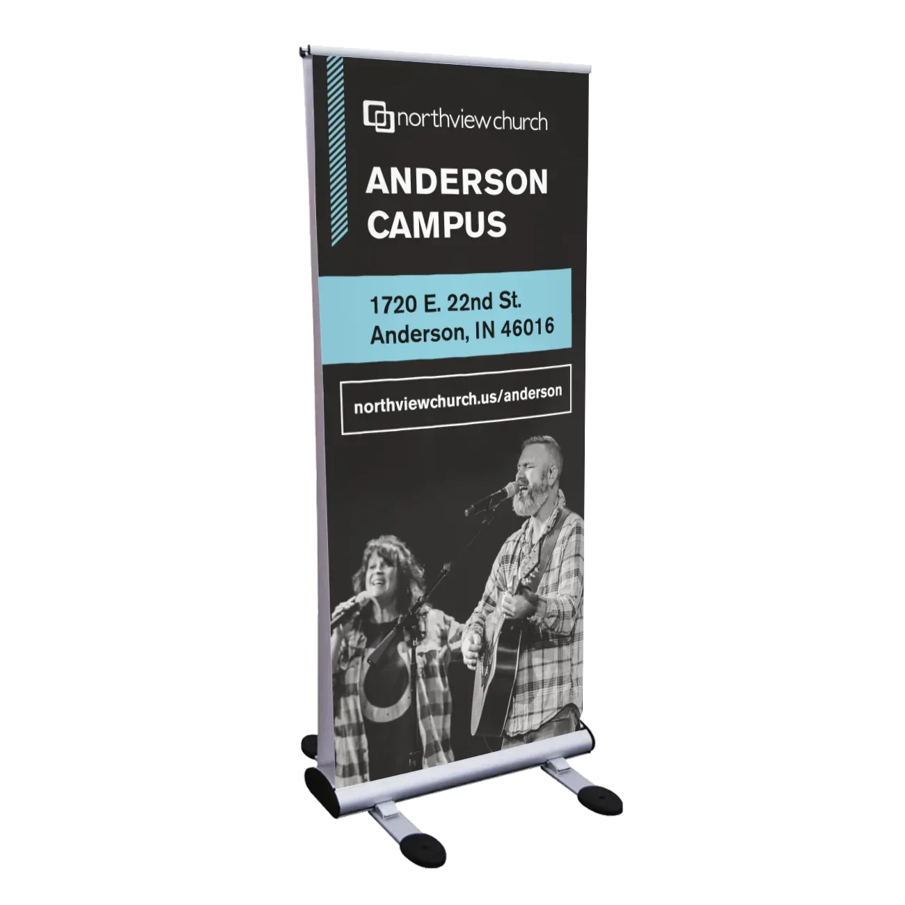 Outdoor banner stands