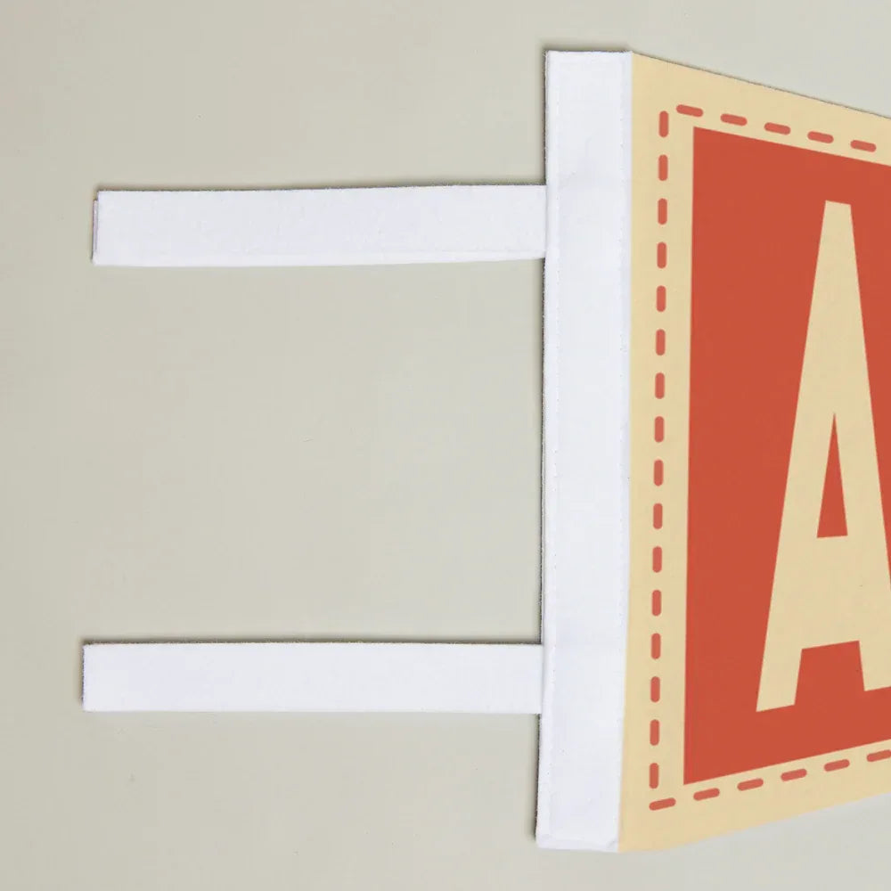Letter 'A' card with red border