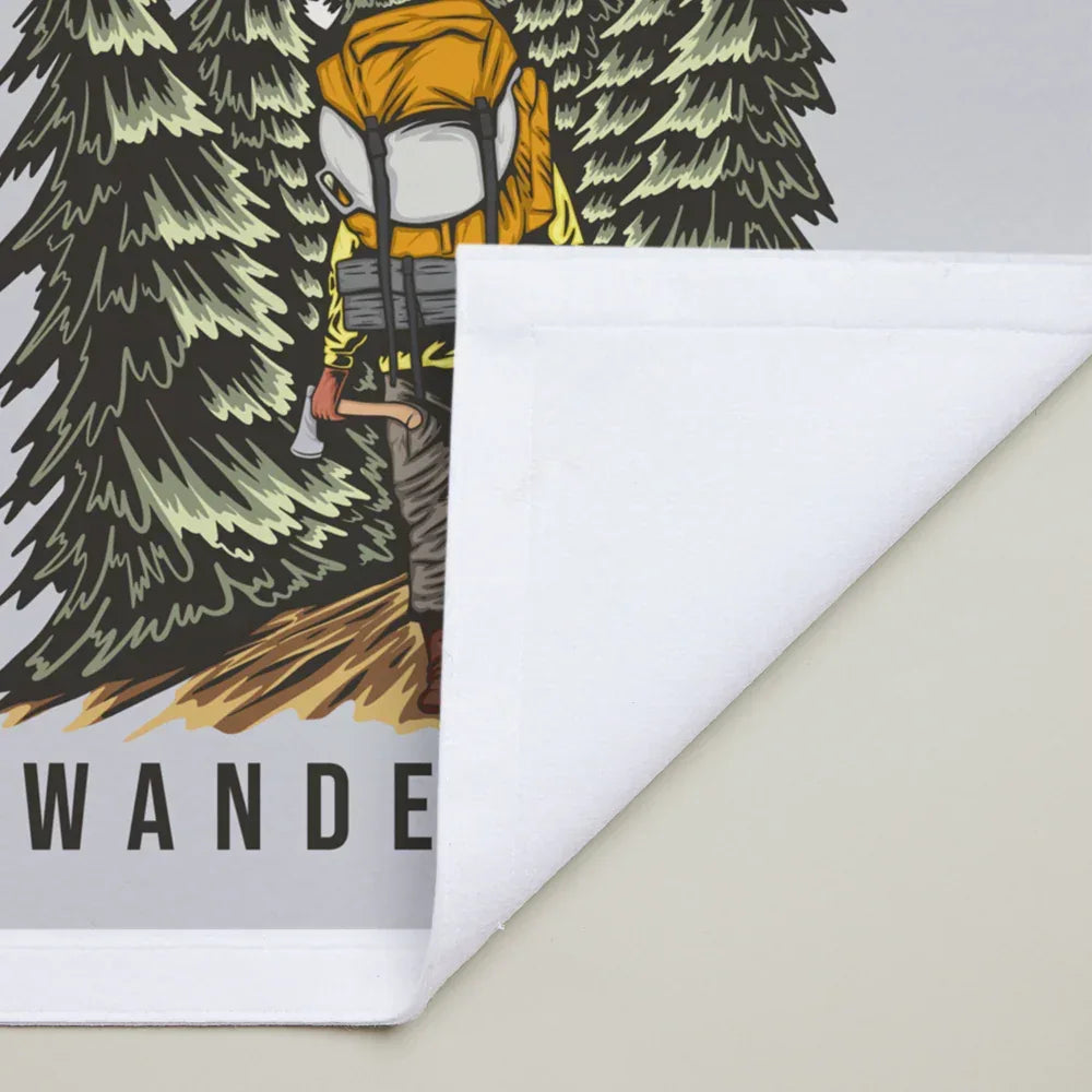 Illustration of a hiker