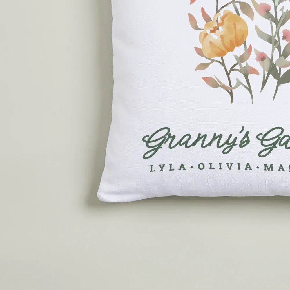 Floral pillow
