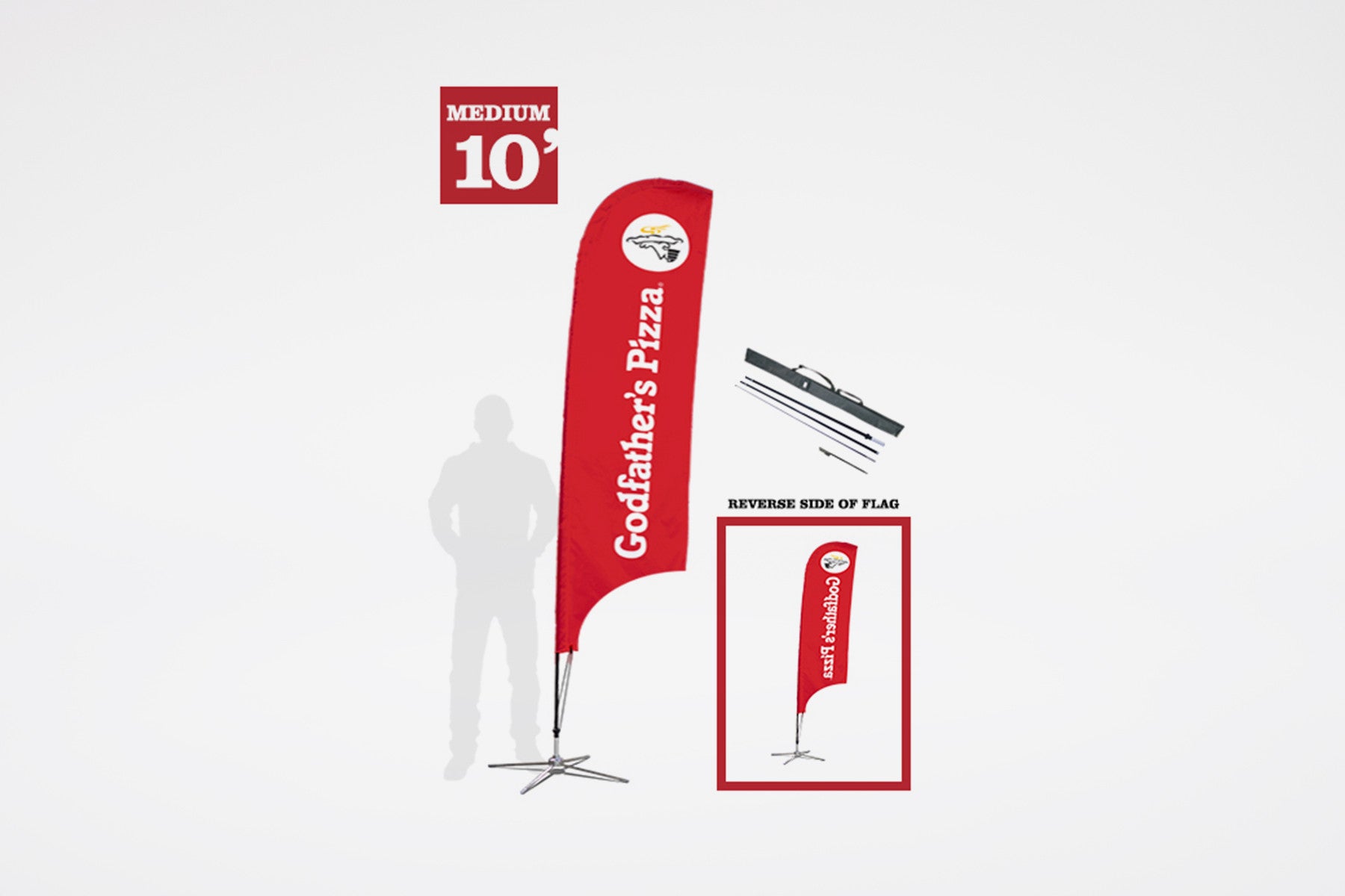 GodFather's Pizza | Blade Flag Kit - BestFlag.com