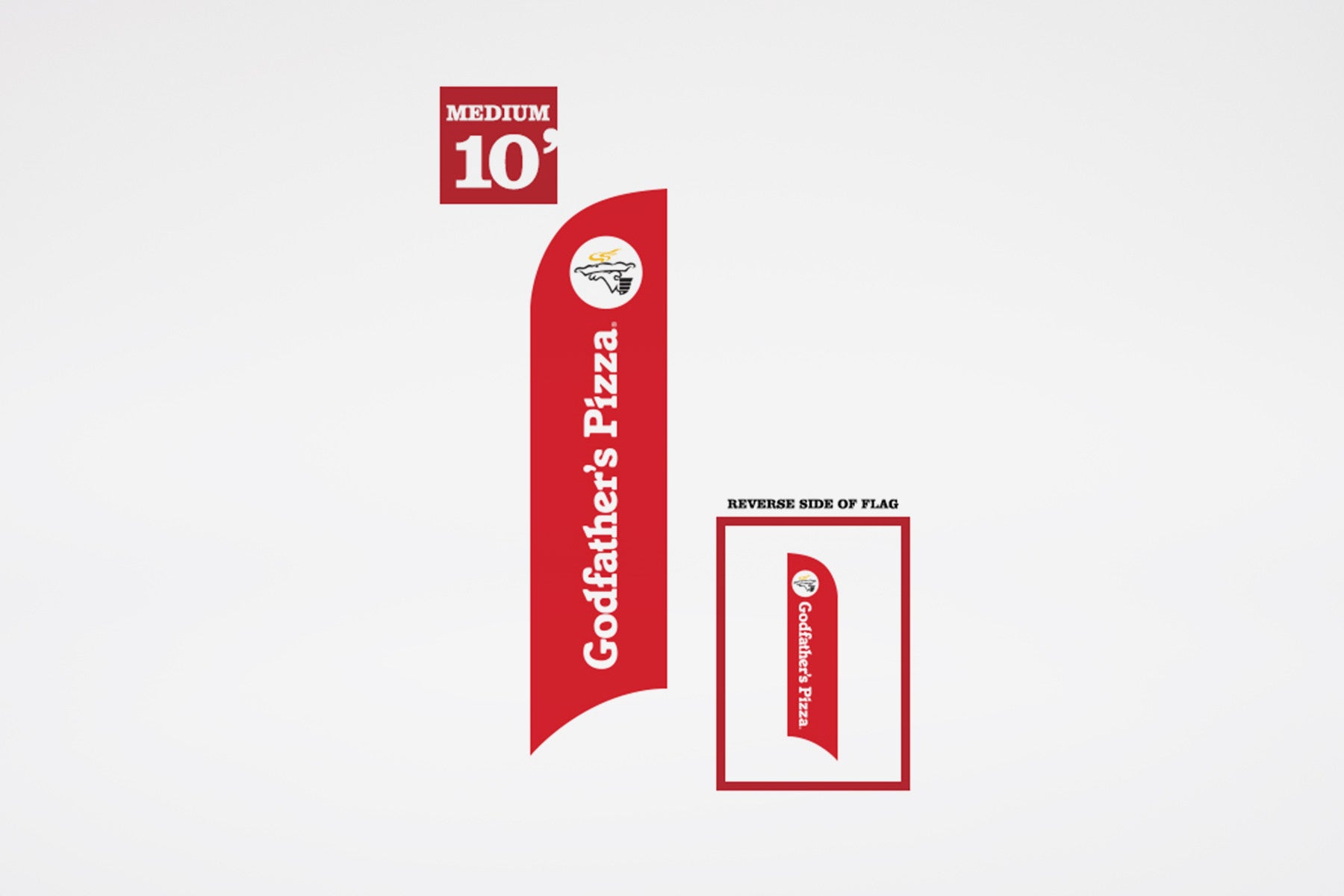 Godfather's Pizza | Replacement Prints - BestFlag.com