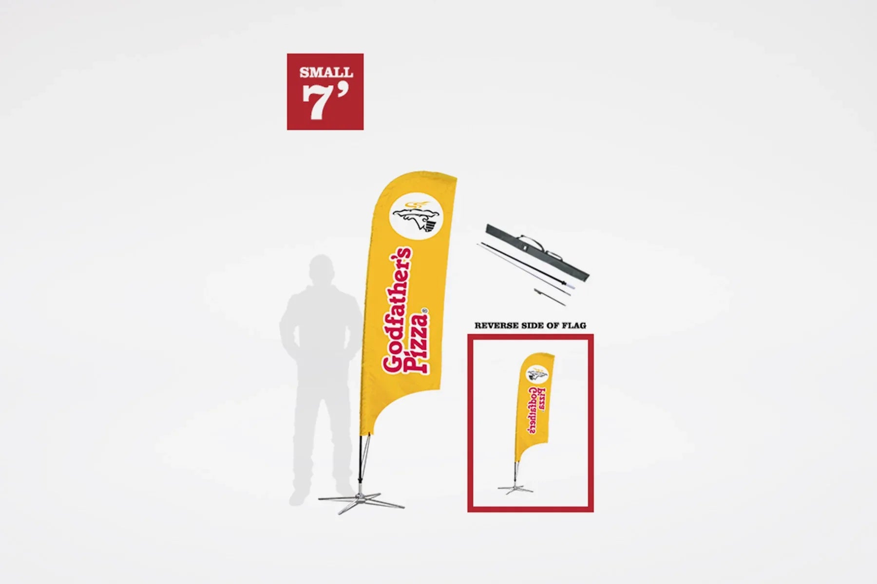 GodFather's Pizza | Blade Flag Kit - BestFlag.com