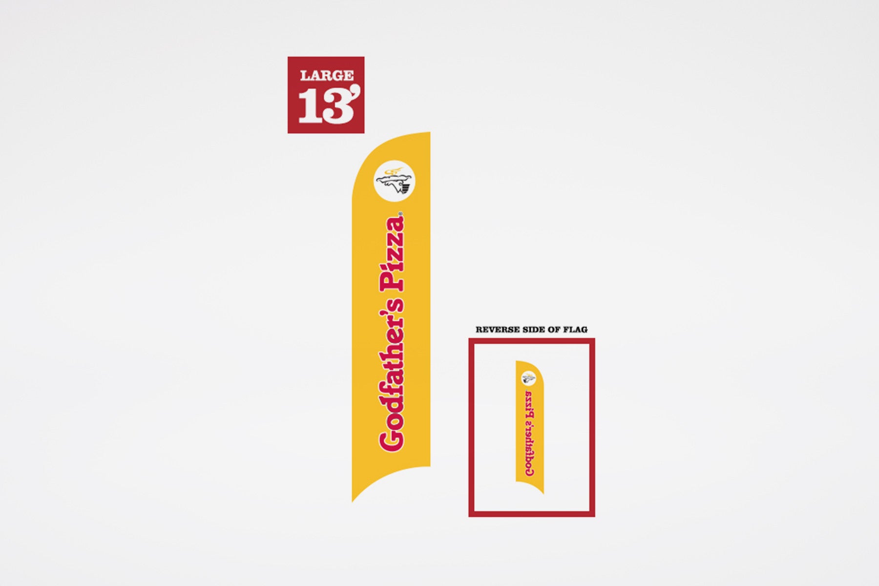 Godfather's Pizza | Replacement Prints - BestFlag.com