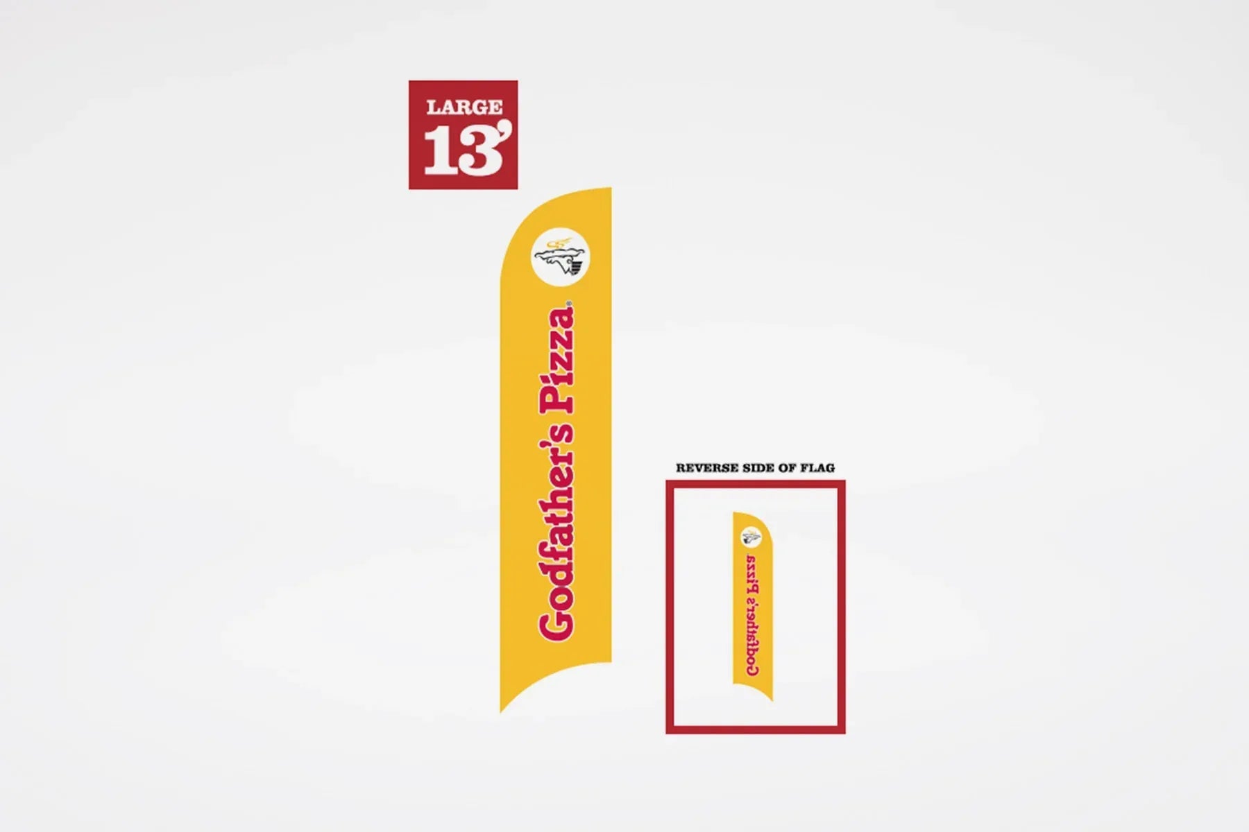 Godfather's Pizza | Replacement Prints - BestFlag.com
