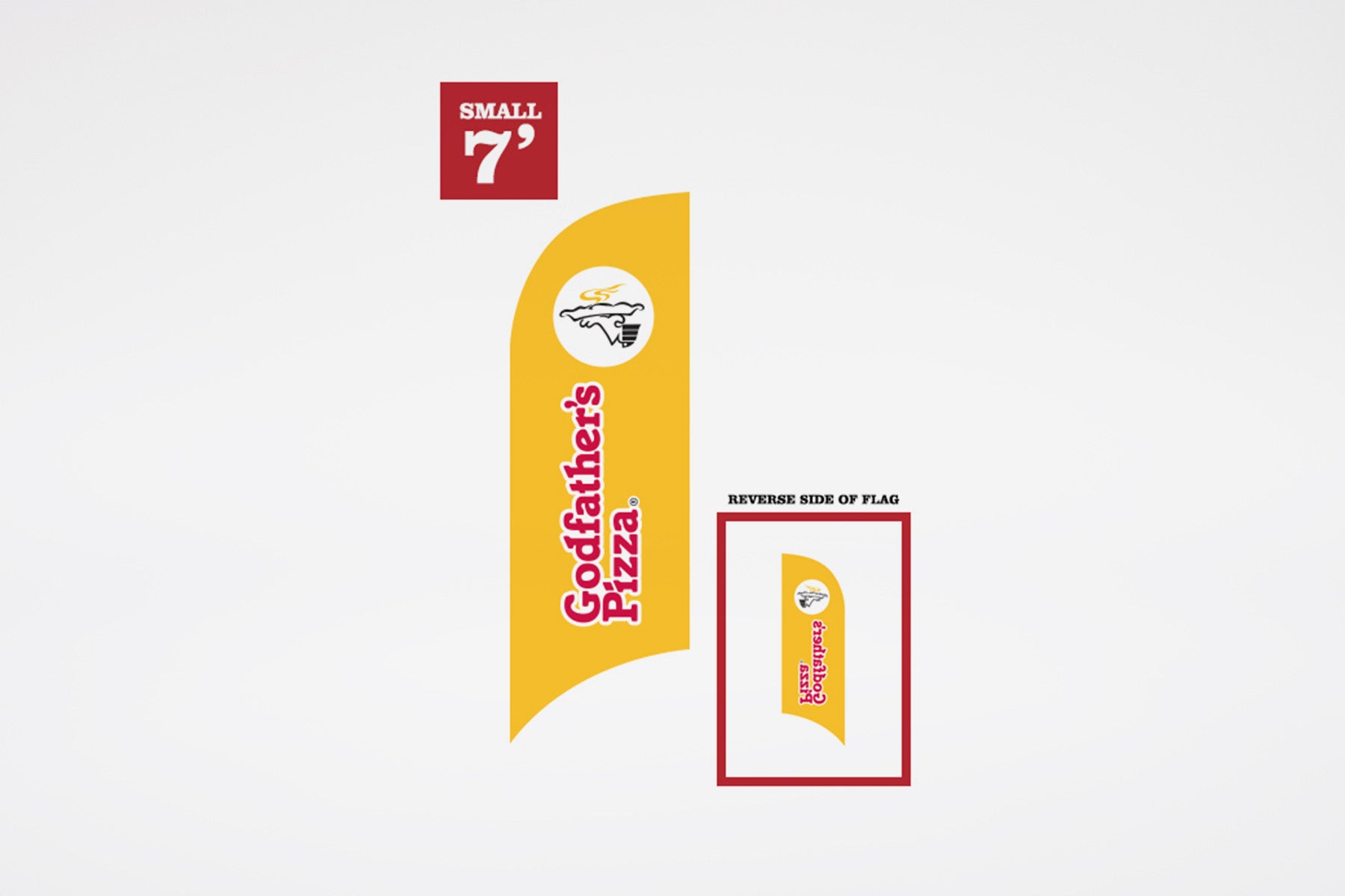 Godfather's Pizza | Replacement Prints - BestFlag.com