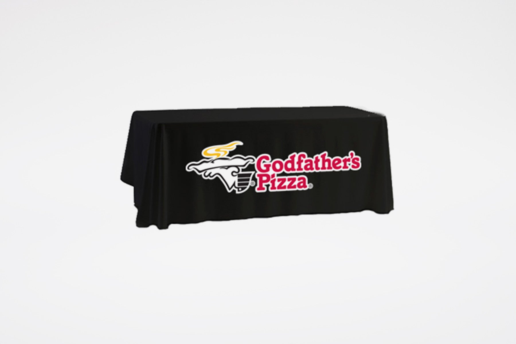 Godfather's Pizza | Black Table Drape - BestFlag.com