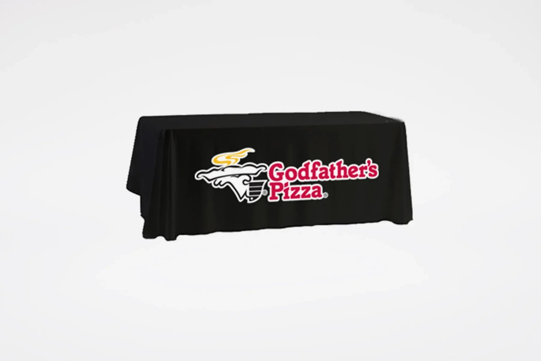 Godfather's Pizza | Black Table Drape - BestFlag.com