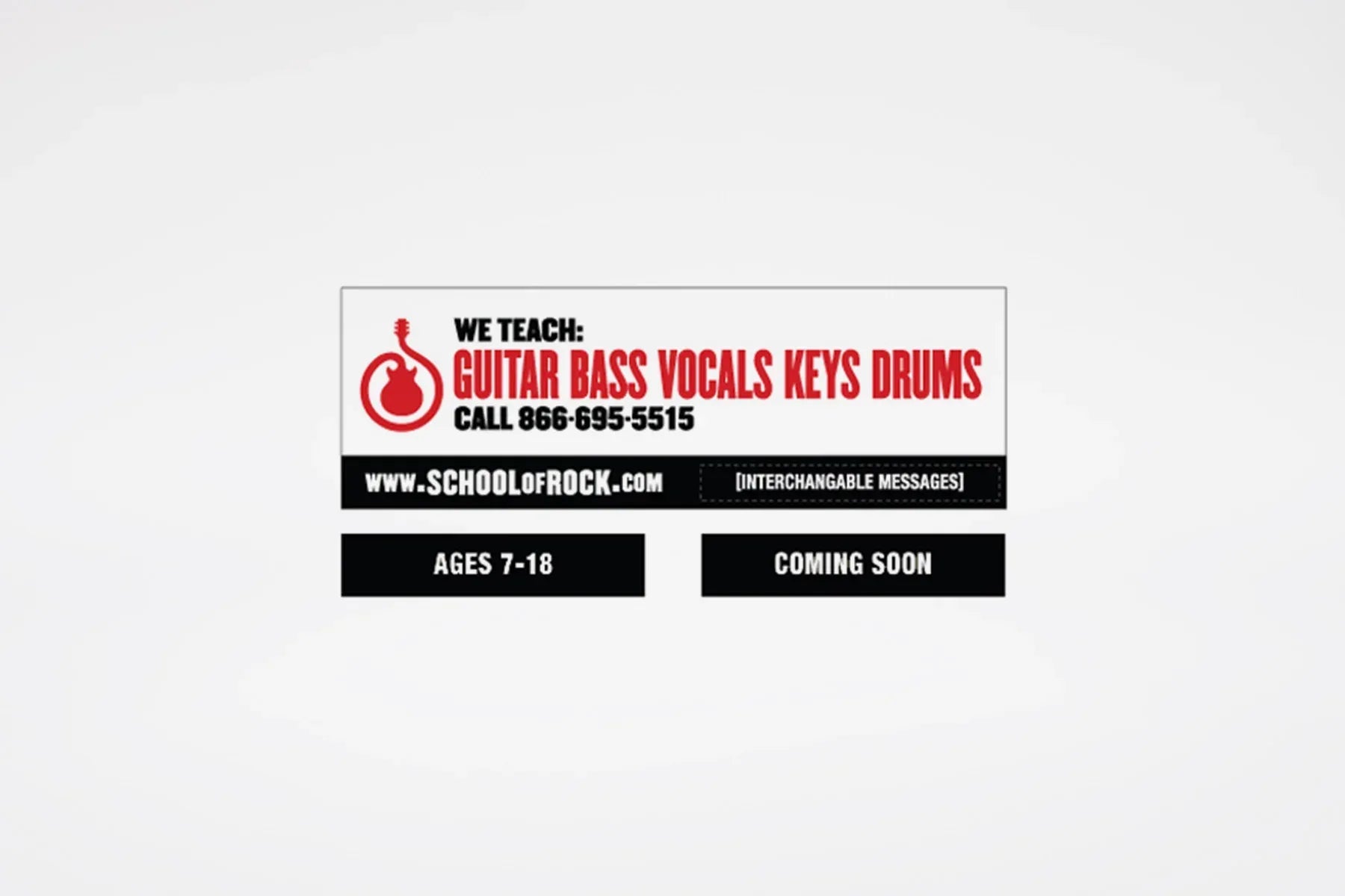 "We Teach" w/NO School of Rock Logo - BestFlag.com