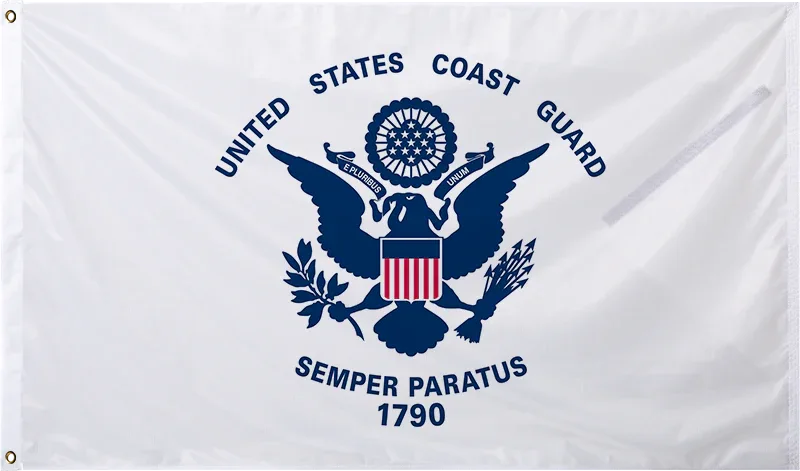 STOCK FLAG FT 3x5 USCoastGuard