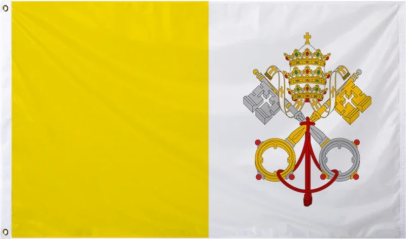 STOCK FLAG FT 3x5 VaticanPapal