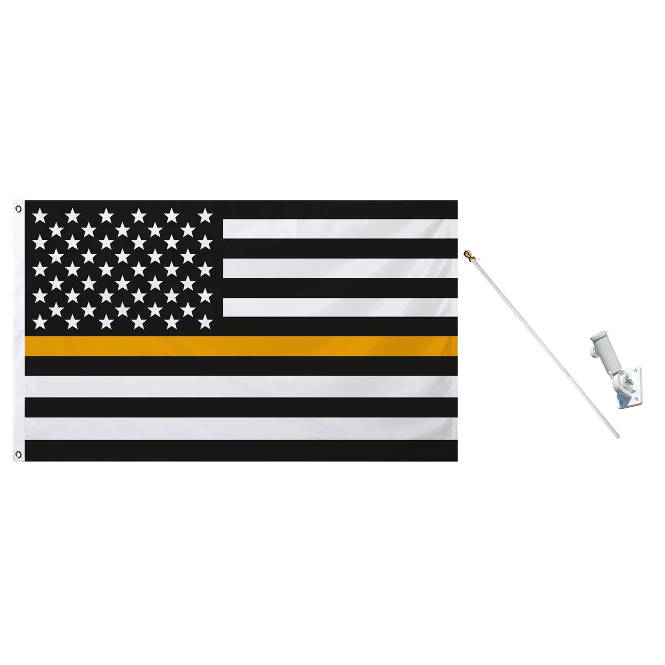 Black & White United States Flag