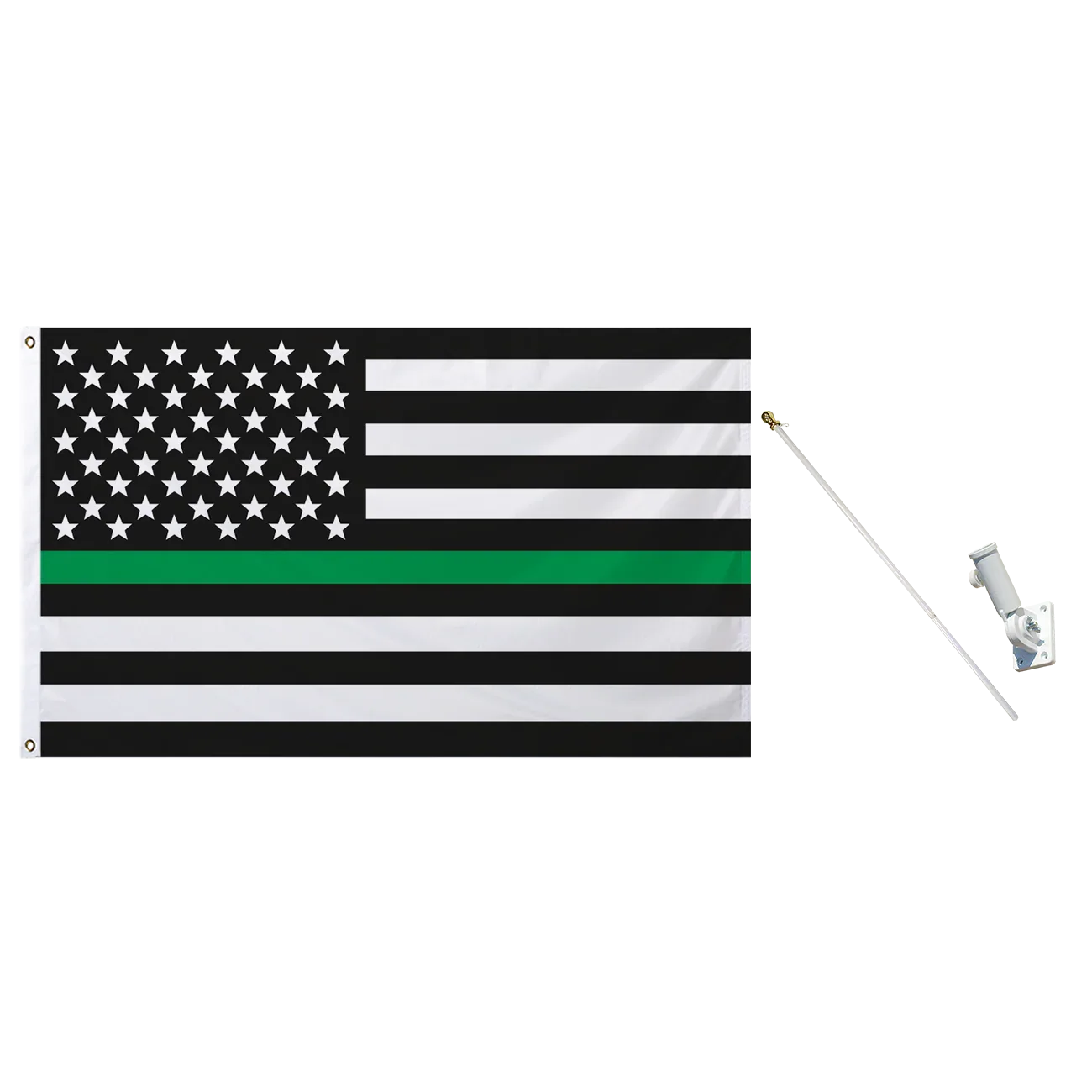 Black & White United States Flag