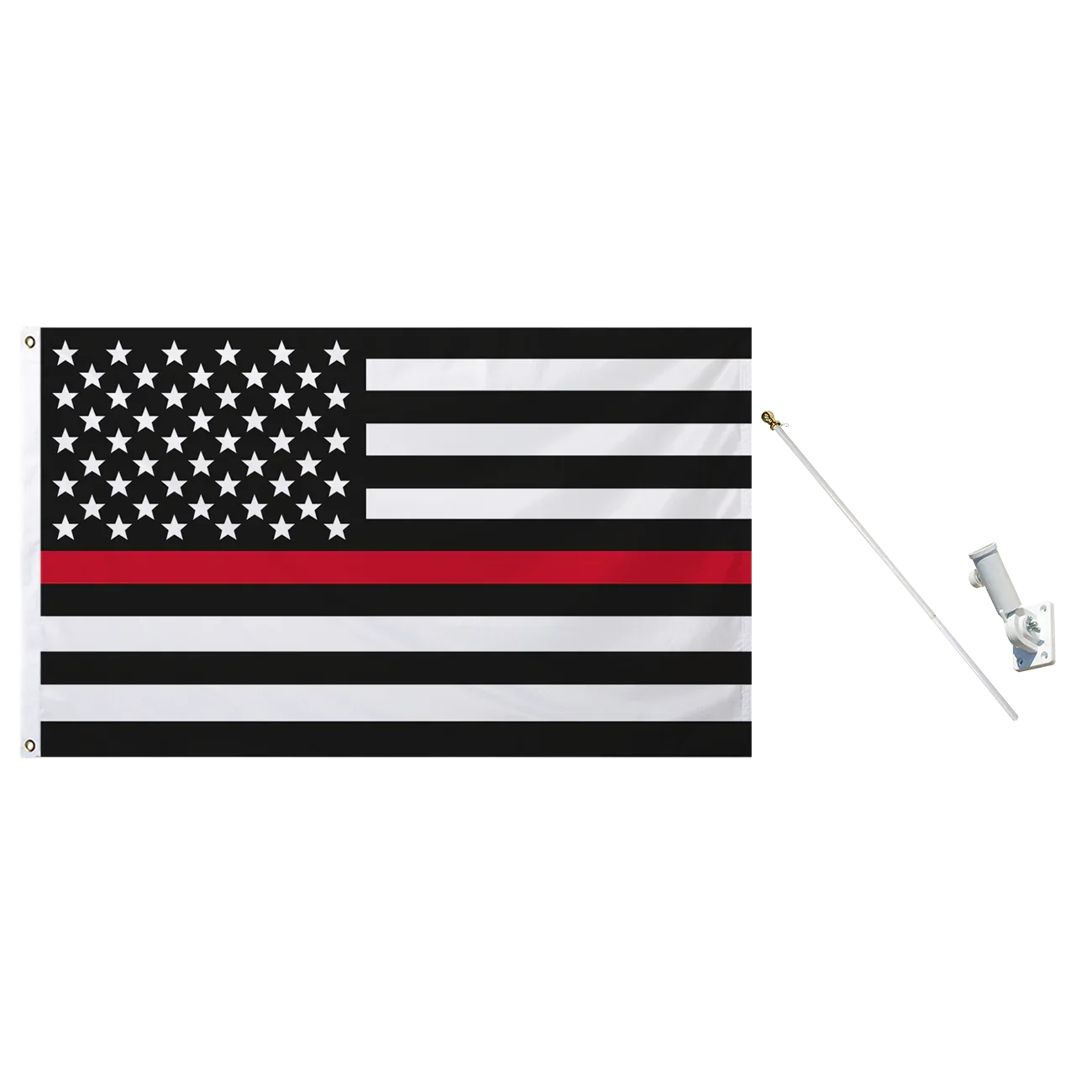 Black & White United States Flag