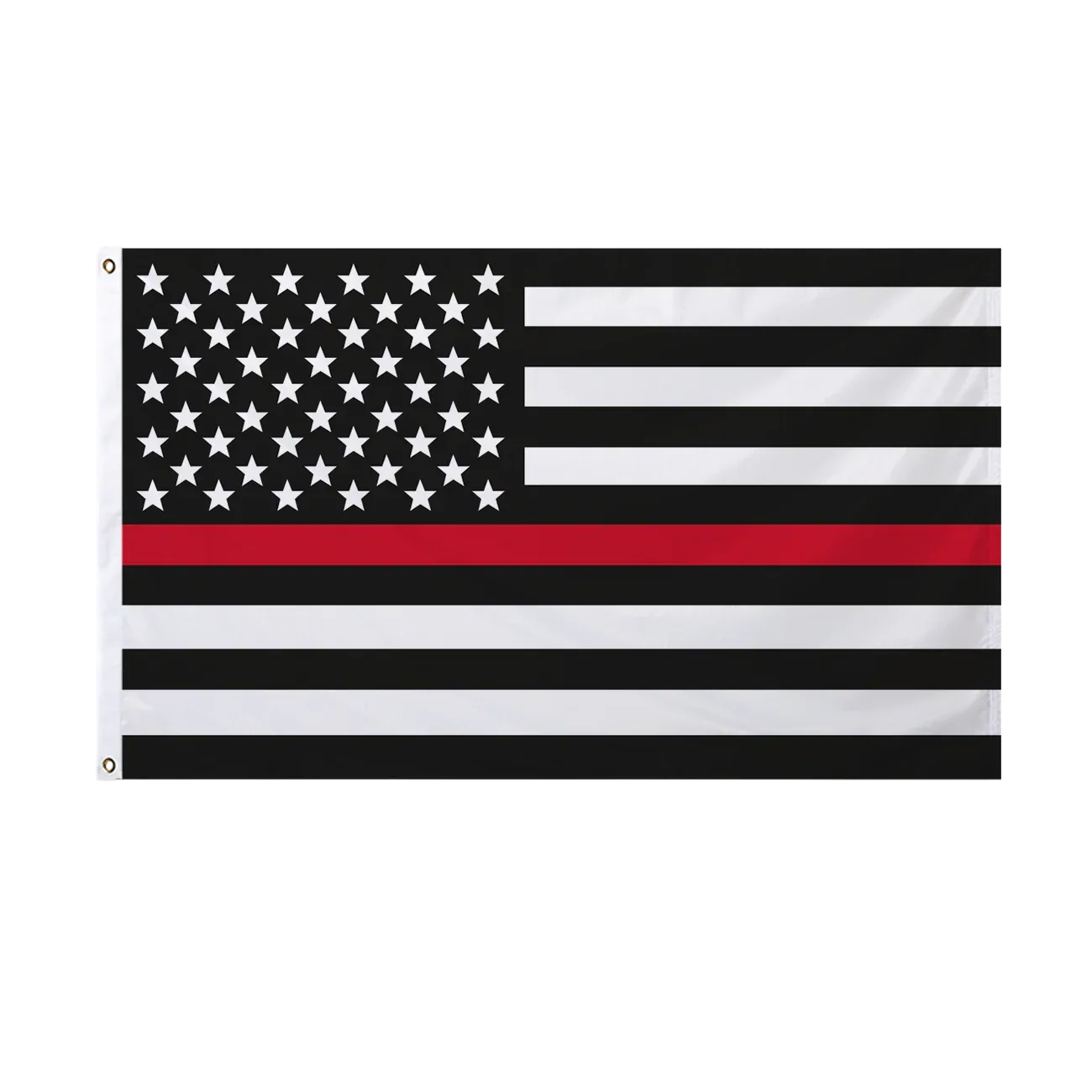 black white us flag red