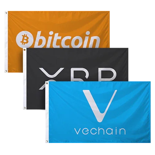 Crypto Currency Flags
