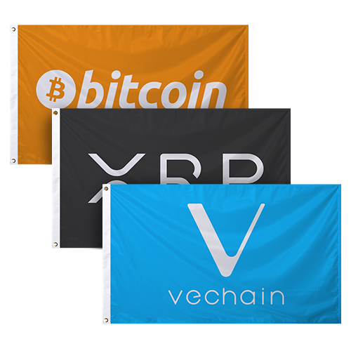 Crypto Currency Flags