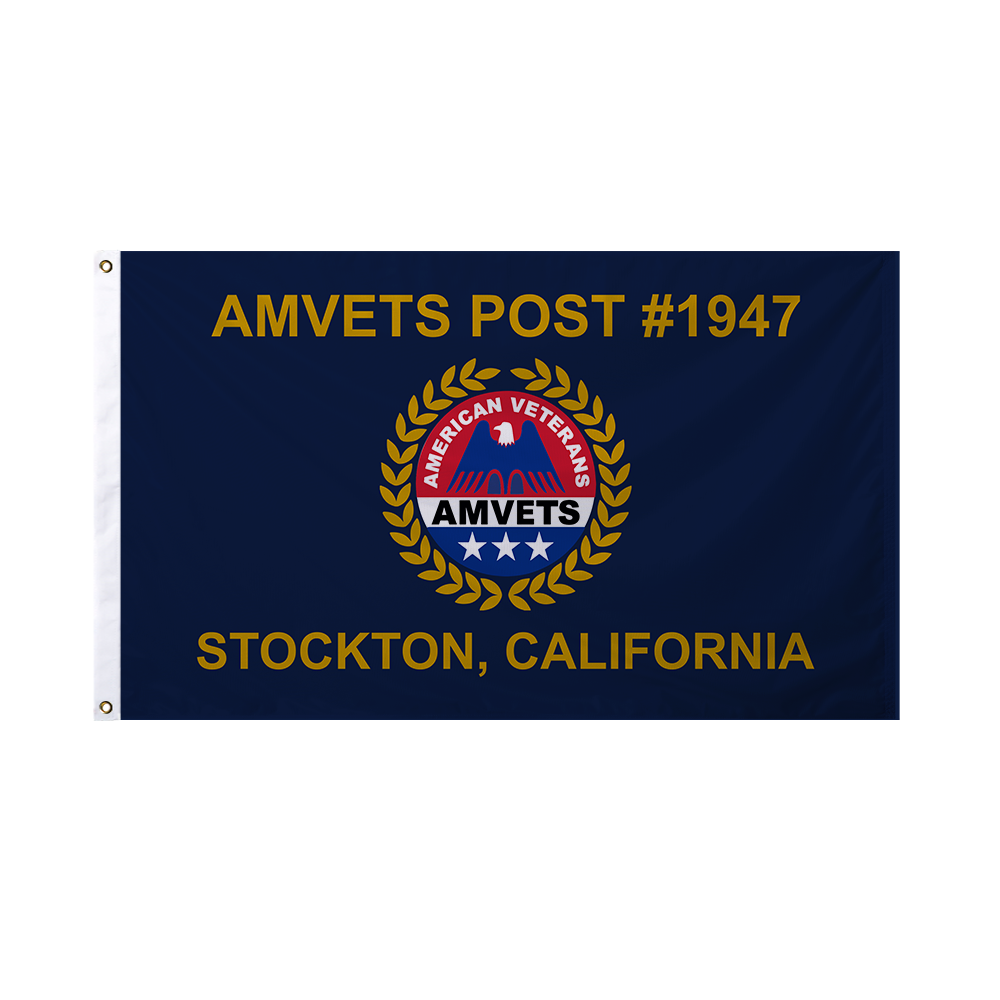 3' x 5' AMVETS Post Flag