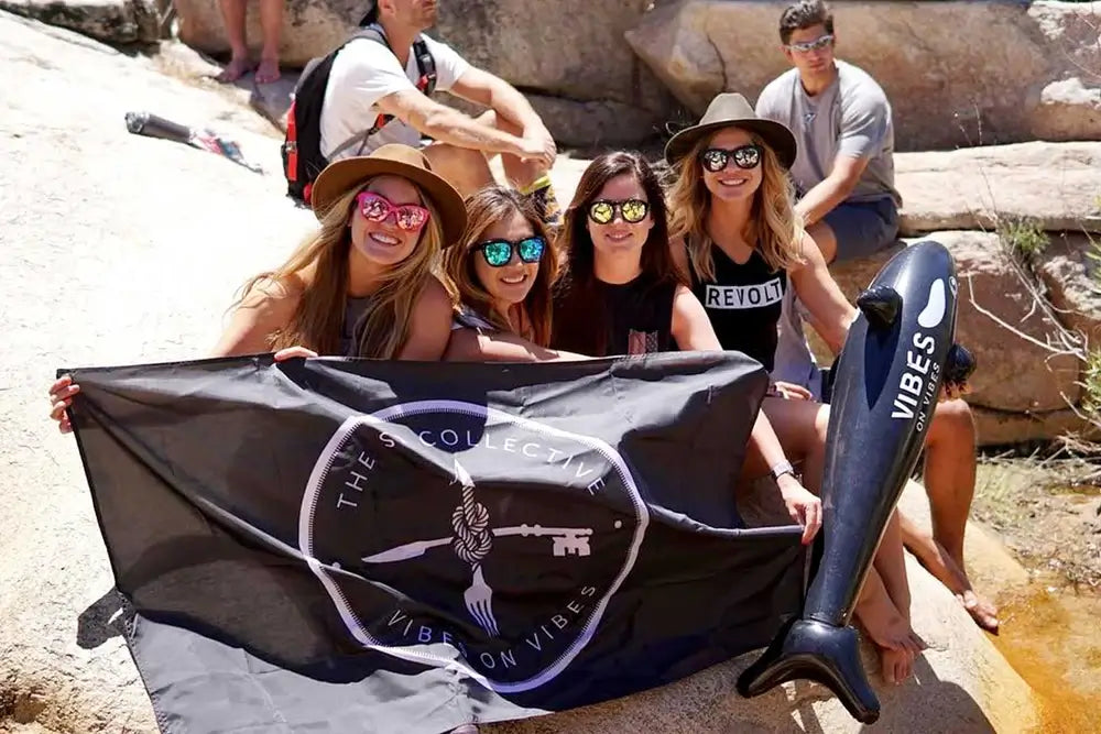 Women Holding Custom Flag