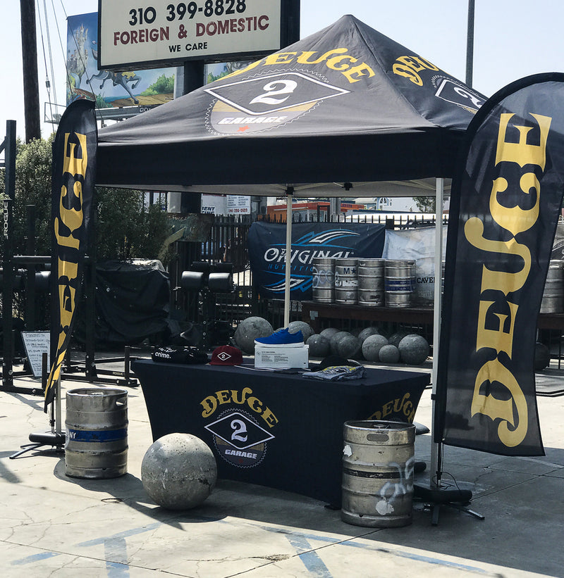 Custom Event Canopy and Flags