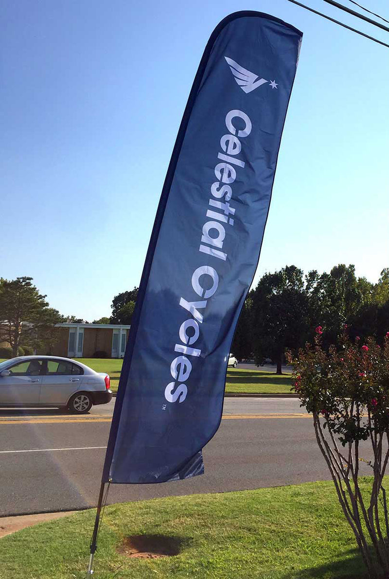 Celestial Cycles Feather Flag