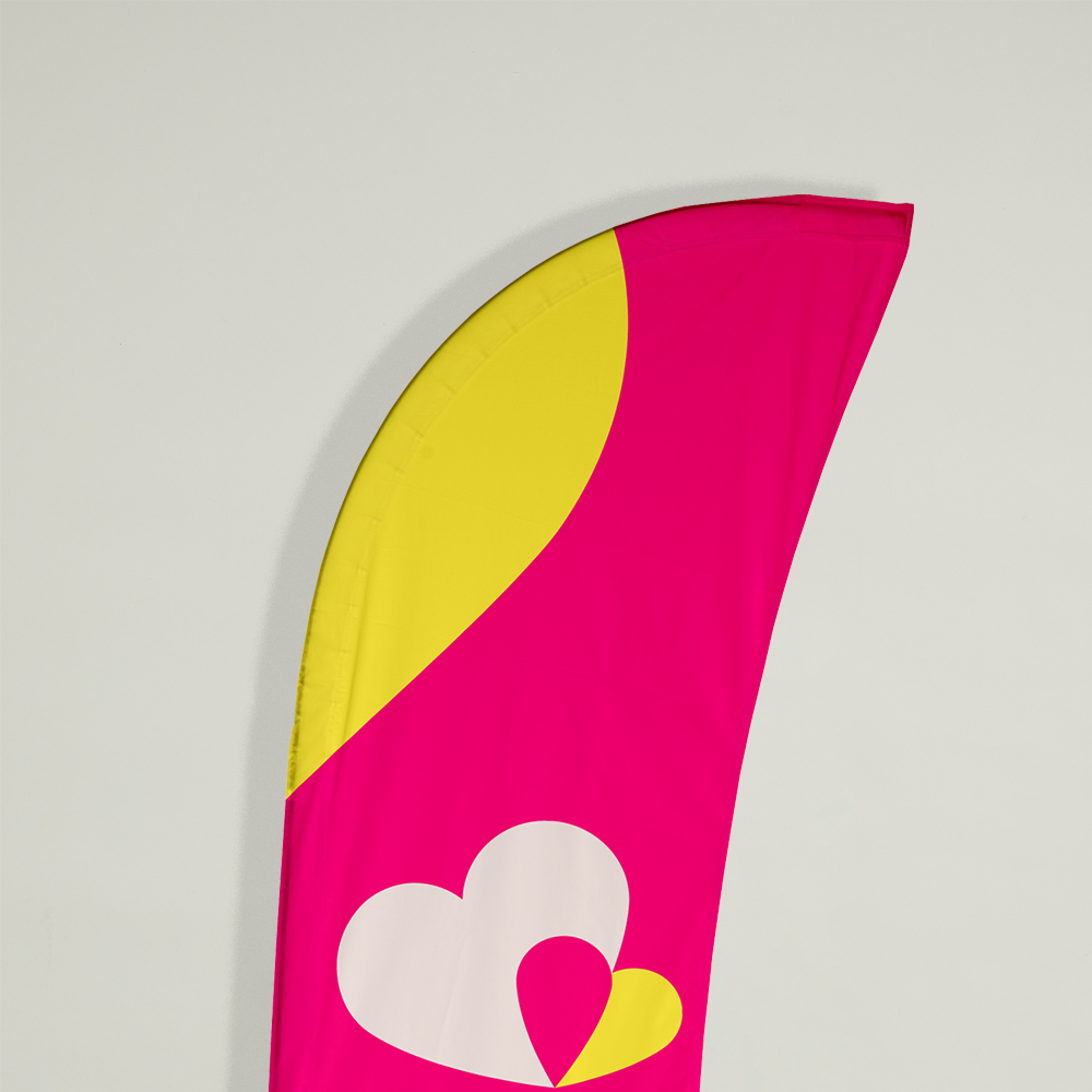 Custom Shark Fin Flag