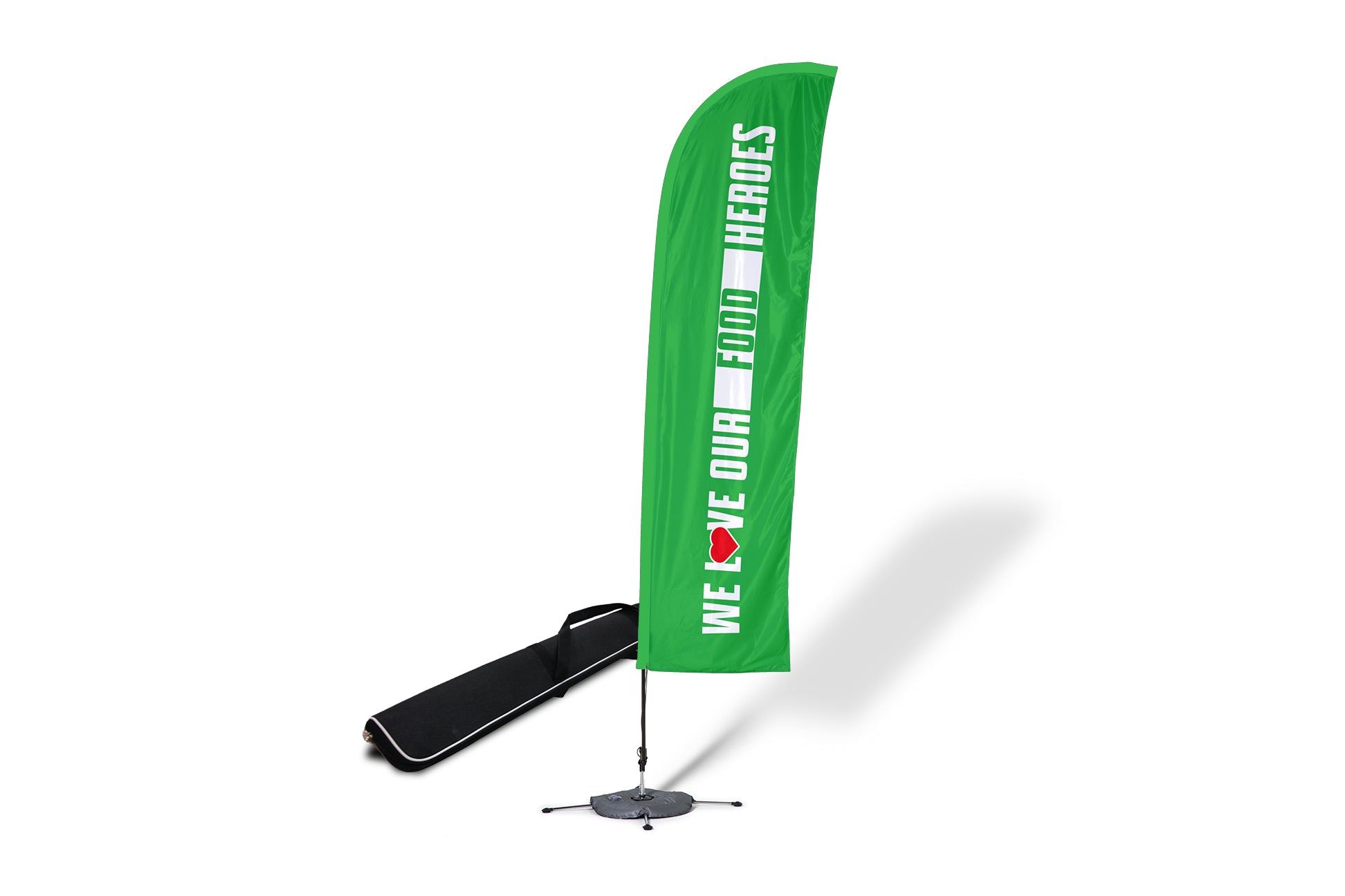 We Love Our Food Heroes Blade Flag - BestFlag.com