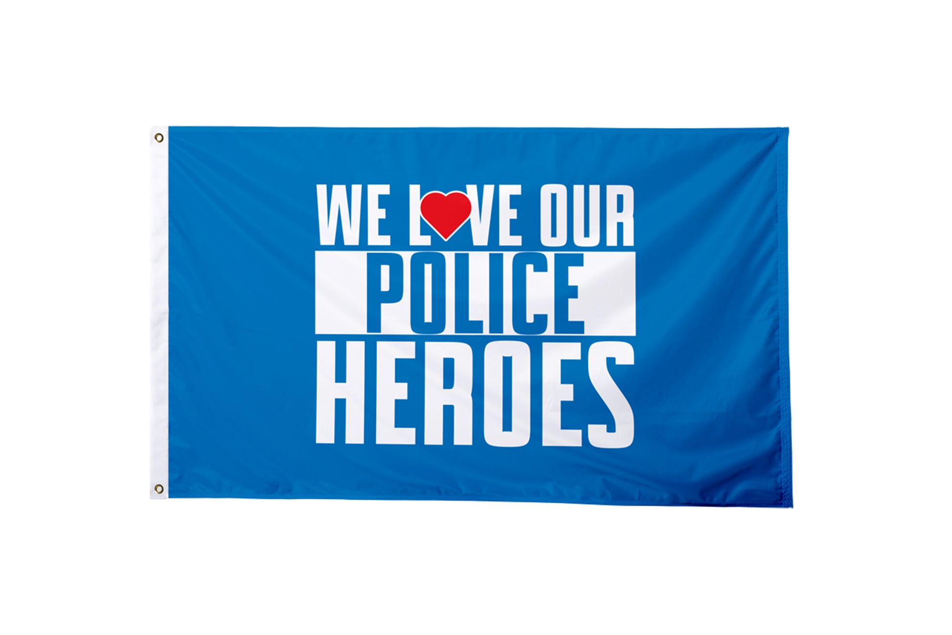 We Love Our Police Heroes Flag