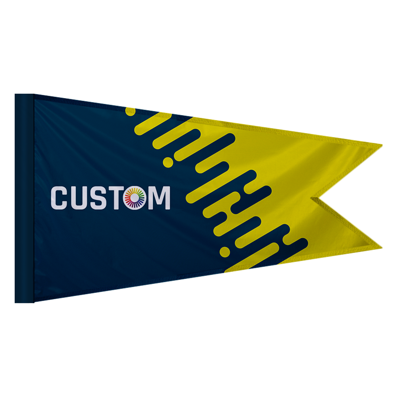 Custom Burgee Flag with Pole Sleeve