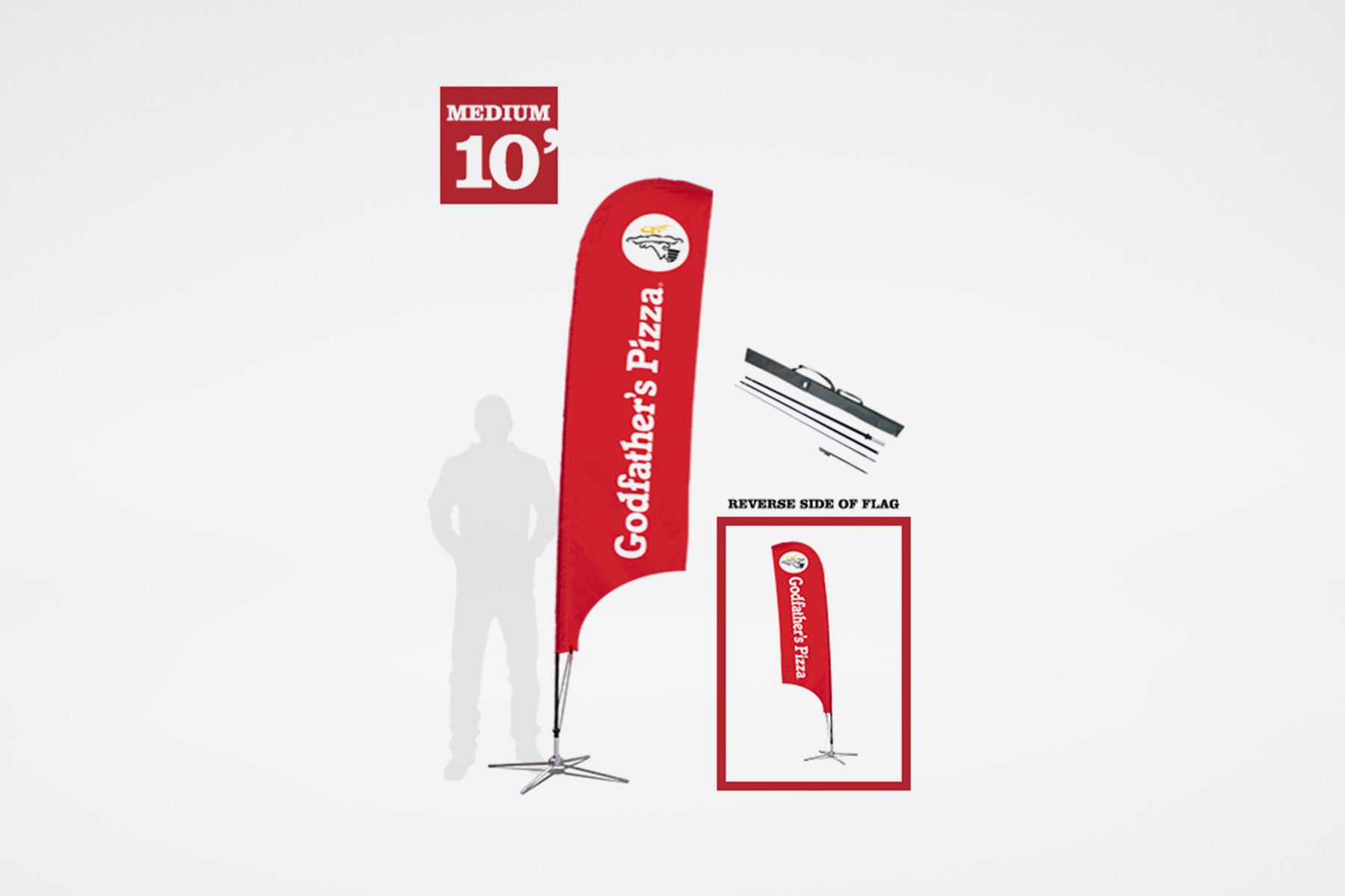 GodFather's Pizza | Blade Flag Kit - BestFlag.com