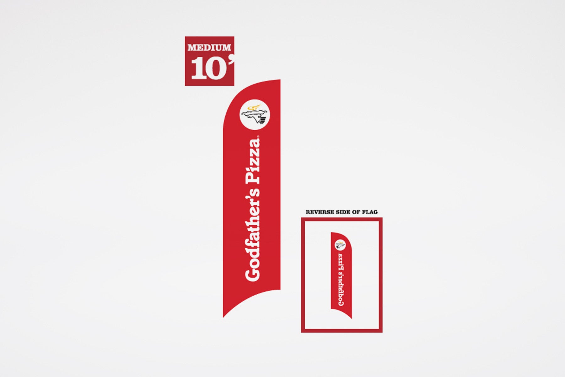 Godfather's Pizza | Replacement Prints - BestFlag.com