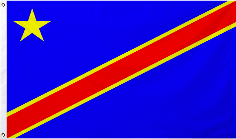 Democratic Republic of Congo International Flag