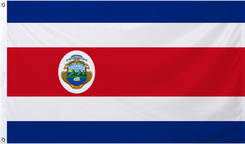 Costa Rica International Flag