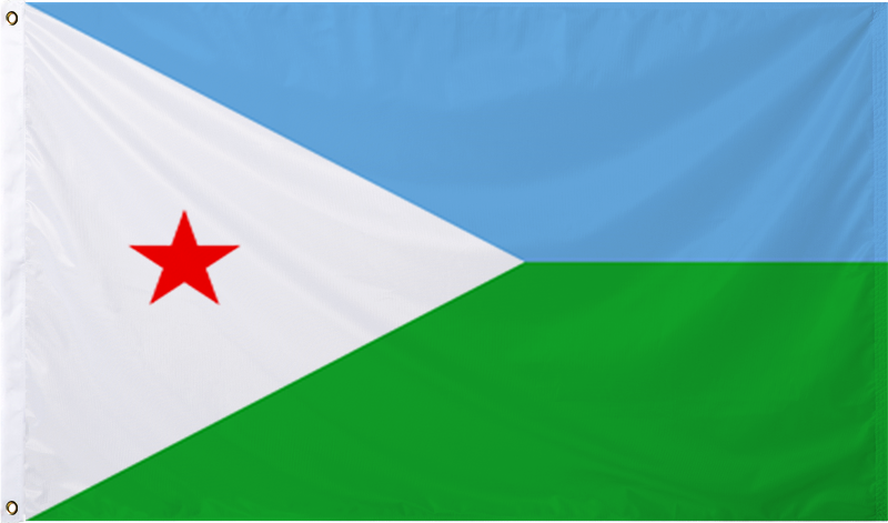 Djibouti International Flag