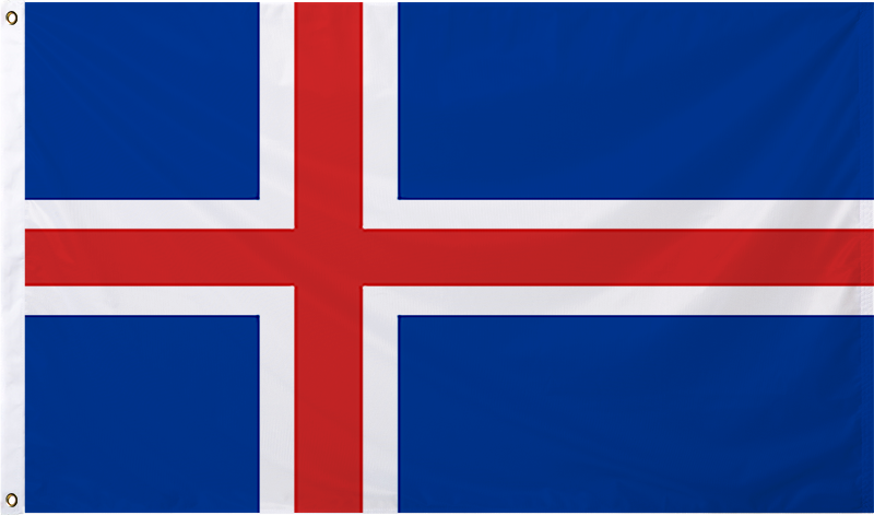 Iceland International Flag