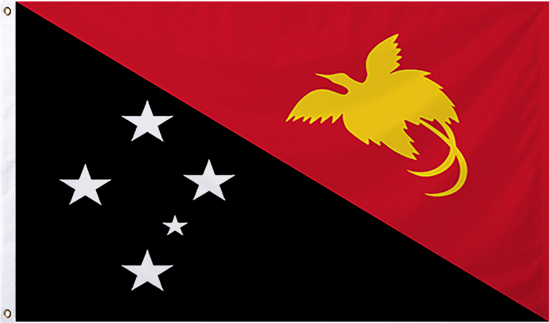 Papua New Guinea International Flag