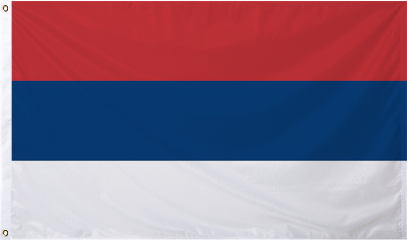 Serbia (No Seal) International Flag