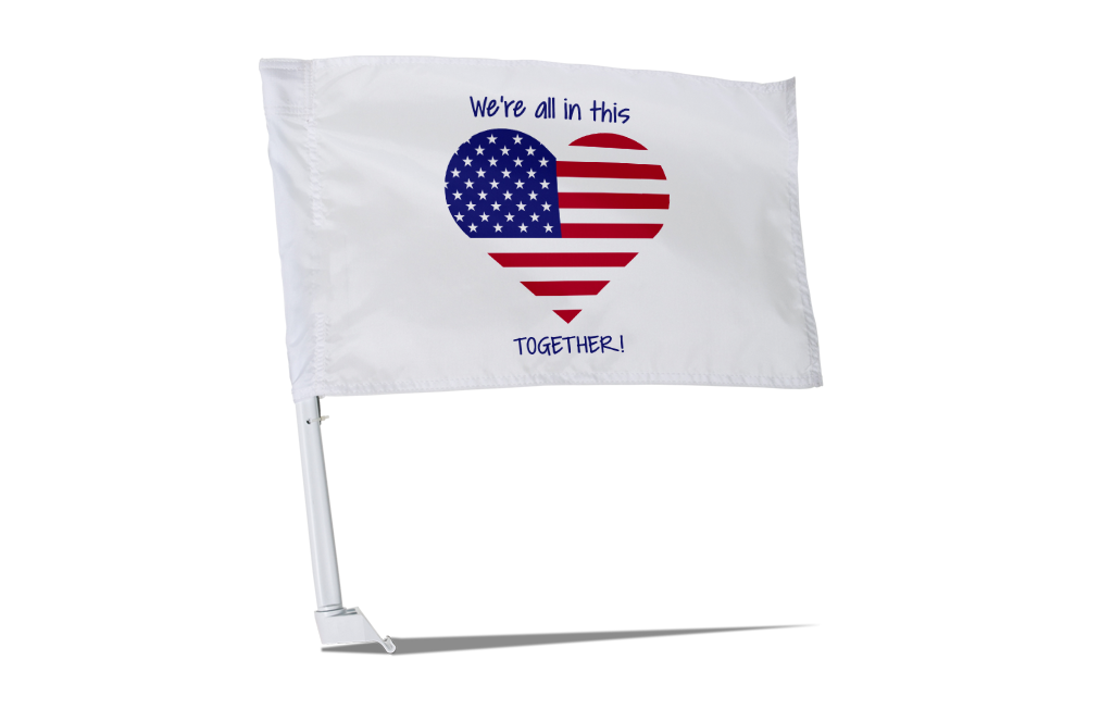 We're All In This Together Car Flag - BestFlag.com