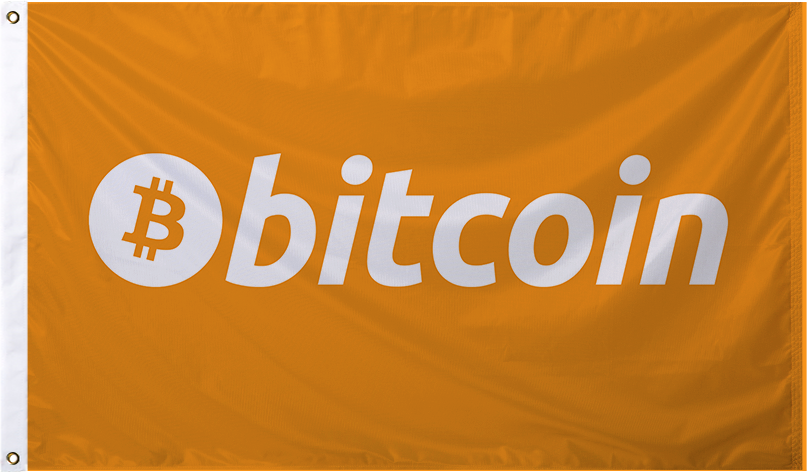 Bitcoin Logo Flag (v2)