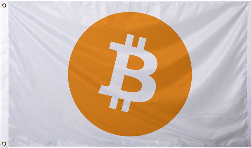 Bitcoin Logo Flag (v3)