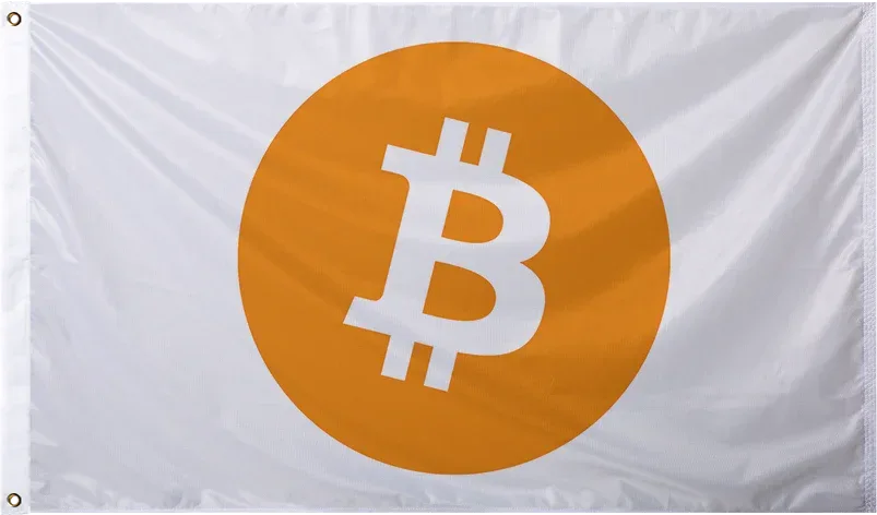 Bitcoin Logo Flag (v3)