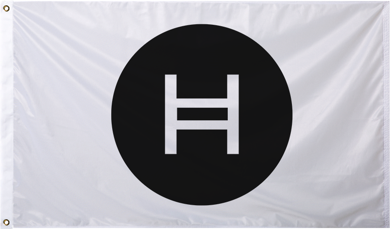 Hedera (HBar) Logo Flag