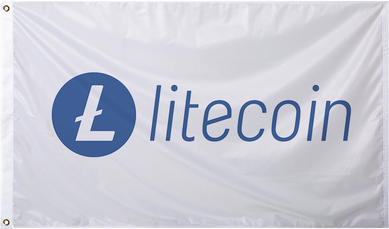 Litecoin Logo Flag (v1)