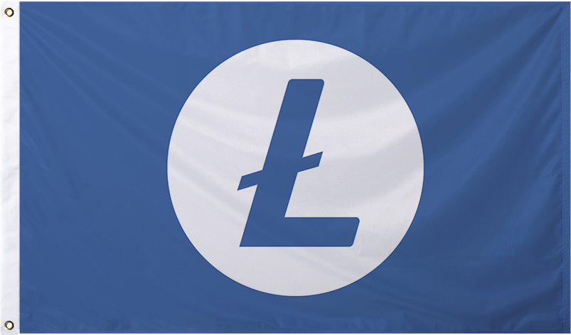 Litecoin Logo Flag (v2)